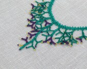 Colorful Necklace - Beadwork. Beaded Handmade Jewelry