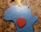 DR Congo Heart Ornament/Magnet Africa Adoption Fundraiser