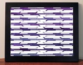 13 x 11 PURPLE Digital Print Inspired by the High Line NYC Original Modern New York City Home Decor Graphic Print Ganesvoort Plaza