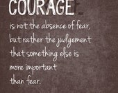 Word Art Print: Courage