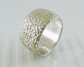 Wide Silver Ring 925 Sterling Band Hand Crafted By Mbf jewelry FREE SHIPPING