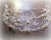 etsy  handmade wire, stone and beads necklace....shabby,fairy jewelry