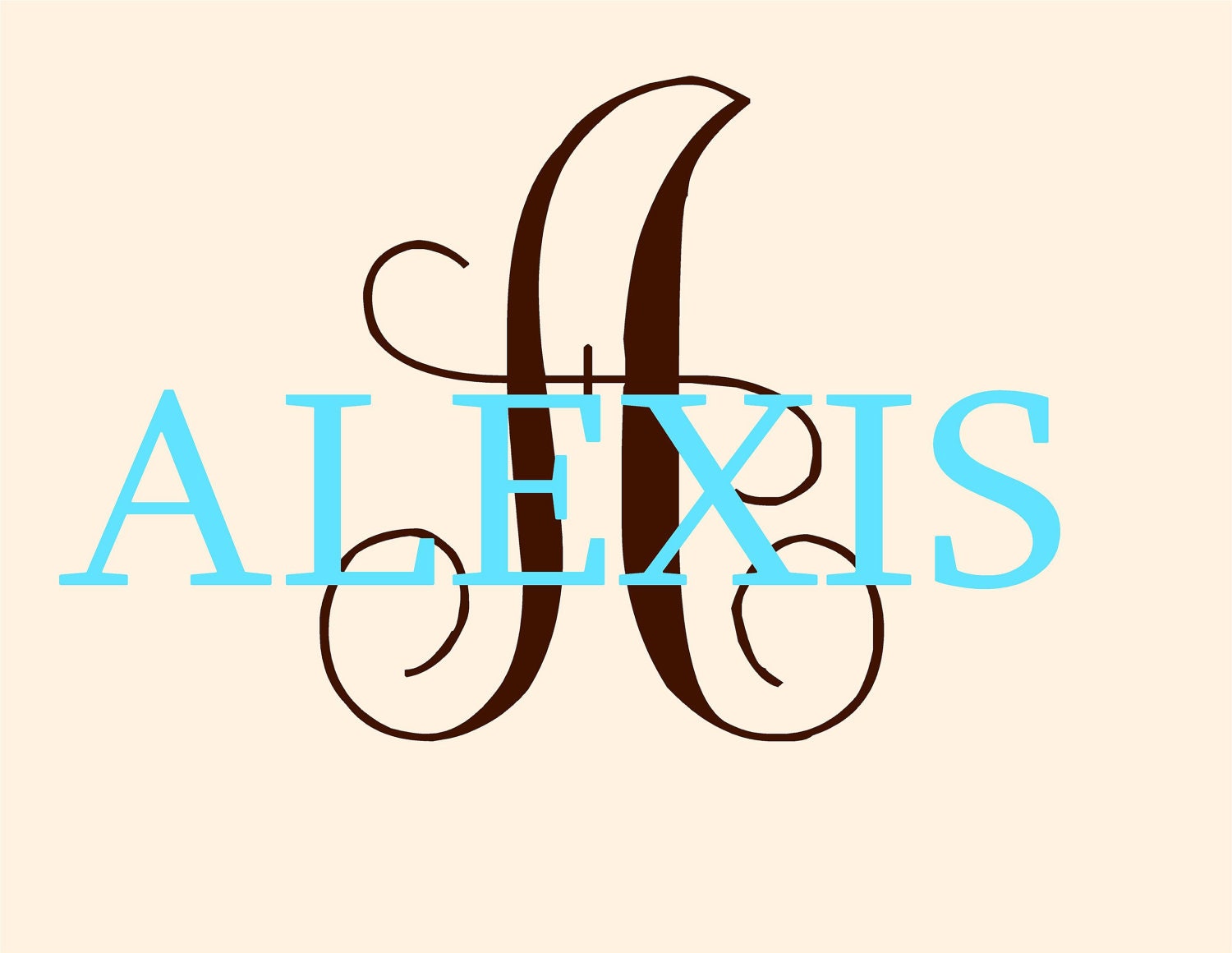 Vinyl wall decals Personalized  Monogram name -Lettering words wall quotes graphics Home decor decal custom