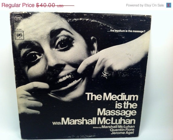 ON SALE The Medium is the Massage with Marshall McLuhan Record LP Quentin Fiore Jerome Agel