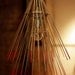 Hawaii Lamp - hanging lamp made out of bicycle wheel