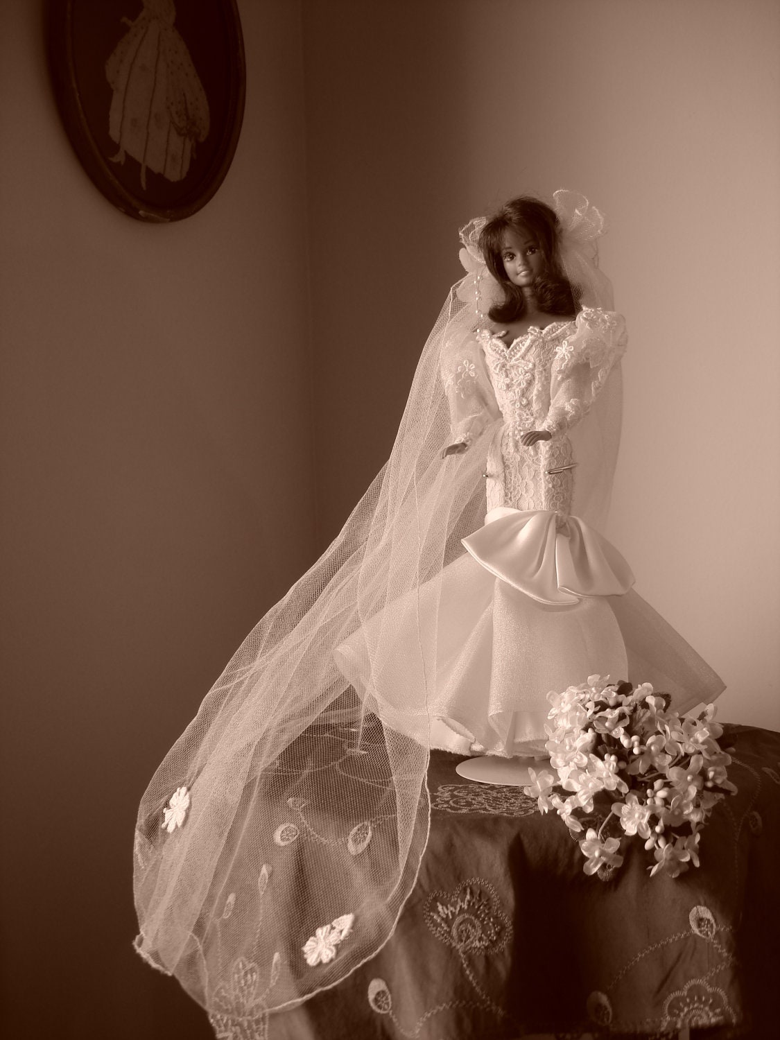 custom doll wedding dresses