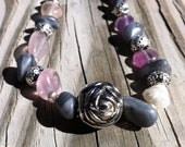 Lavender Dust necklace and earring set