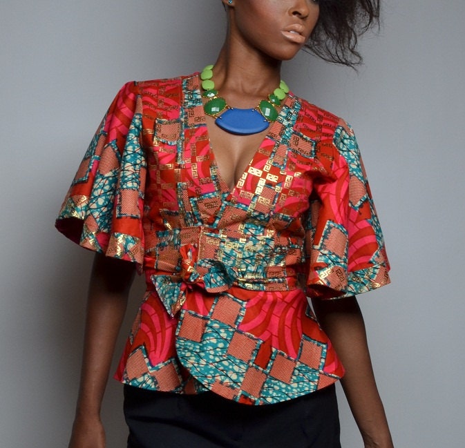 African Print Kimono Jacket