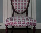 Hand Painted Upholstered Antique Dining Chair