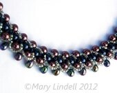 Swarovski Pearl and Crystal Beaded Necklace, Choker length - Grace Necklace