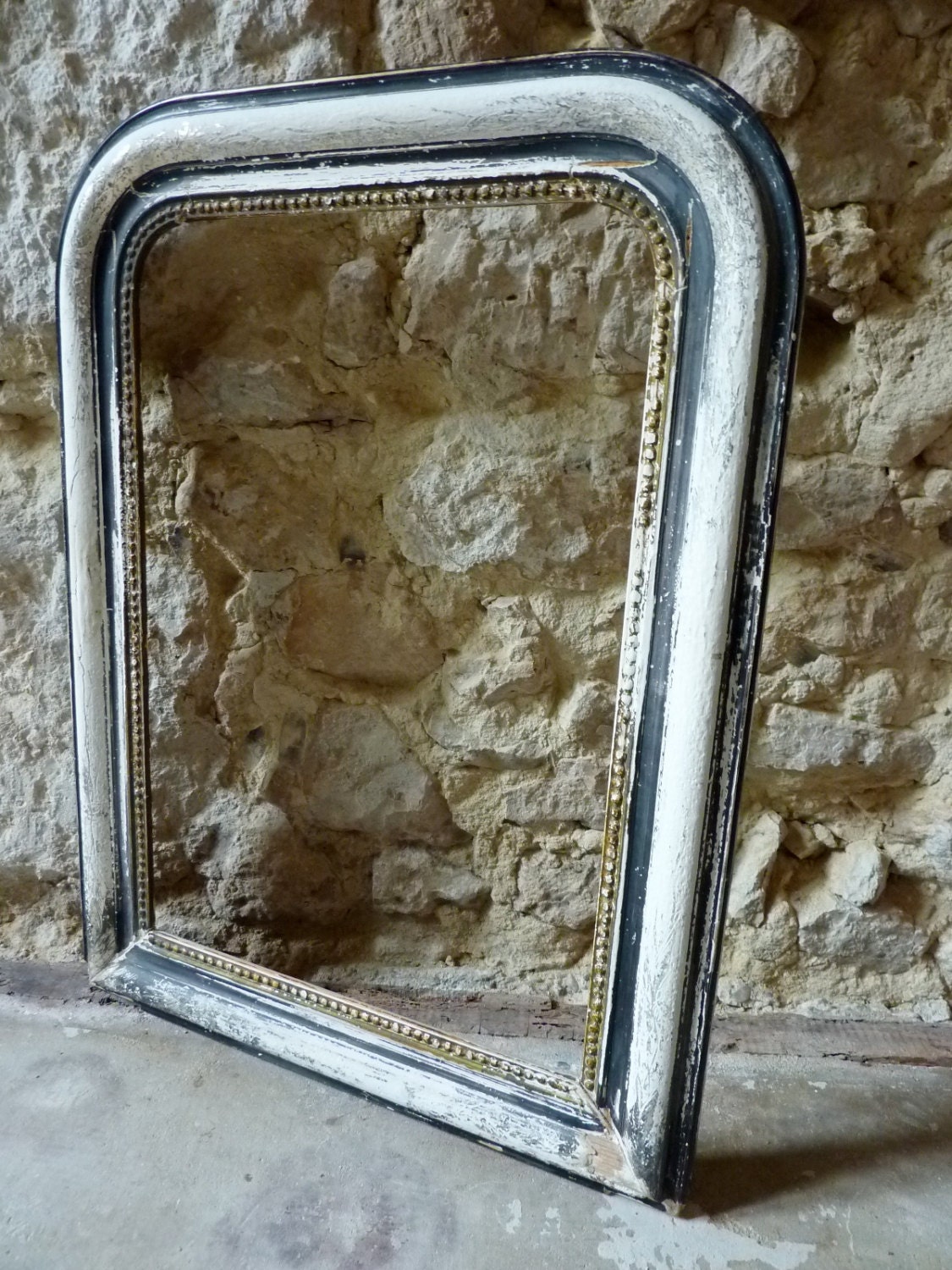 Shabby Chic Rustic French Vintage Frame "Louis Philippe" mid 19th Century