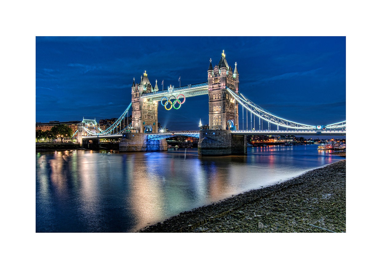 Tower Bridge 002 (LIMITED EDITION colour PRINT)  River Thames Landscape London Olympics 2012