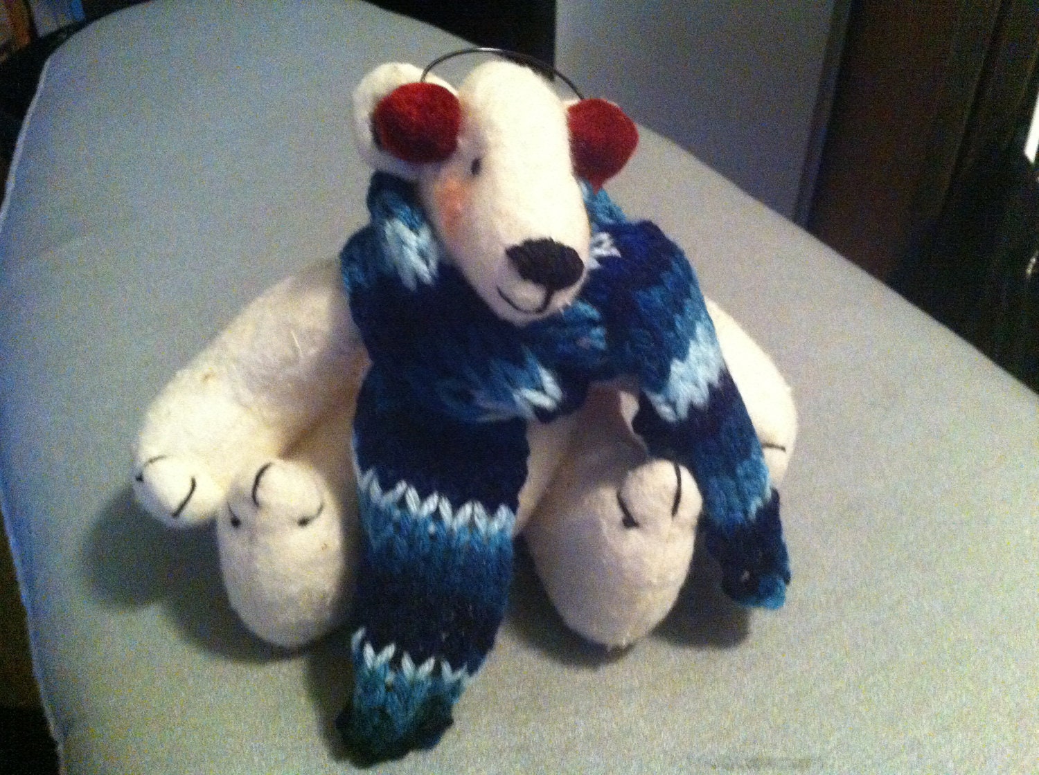 Cute Handmade Polar Bear with Accessories