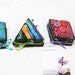 Pincushion Vintage Retro Shabby Chic Cookie Cutter Triangle Rainbow Funky Stripes OOAK