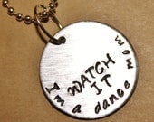 Dance Mom Hand Stamped School Pride Sports Necklace by Love of the Game