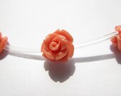 8mm 5strands 100pcs ,high quality  turquoise  florial flowers rose petal multicolor cabochons jewelry beads