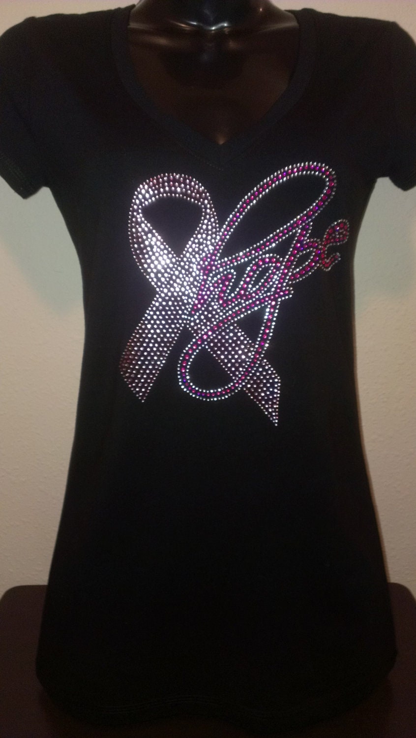 HOPE Pink Ribbon Breast Cancer Awareness T Shirt