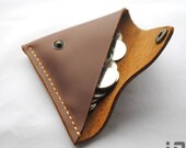 handmade leather wallet  change wallet coin purse