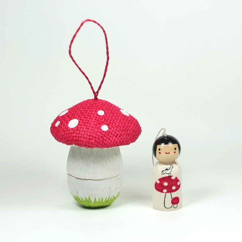 The Mushroom Man Ornament Set