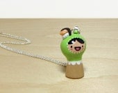 Shrimp Sushi Plini Doll Necklace