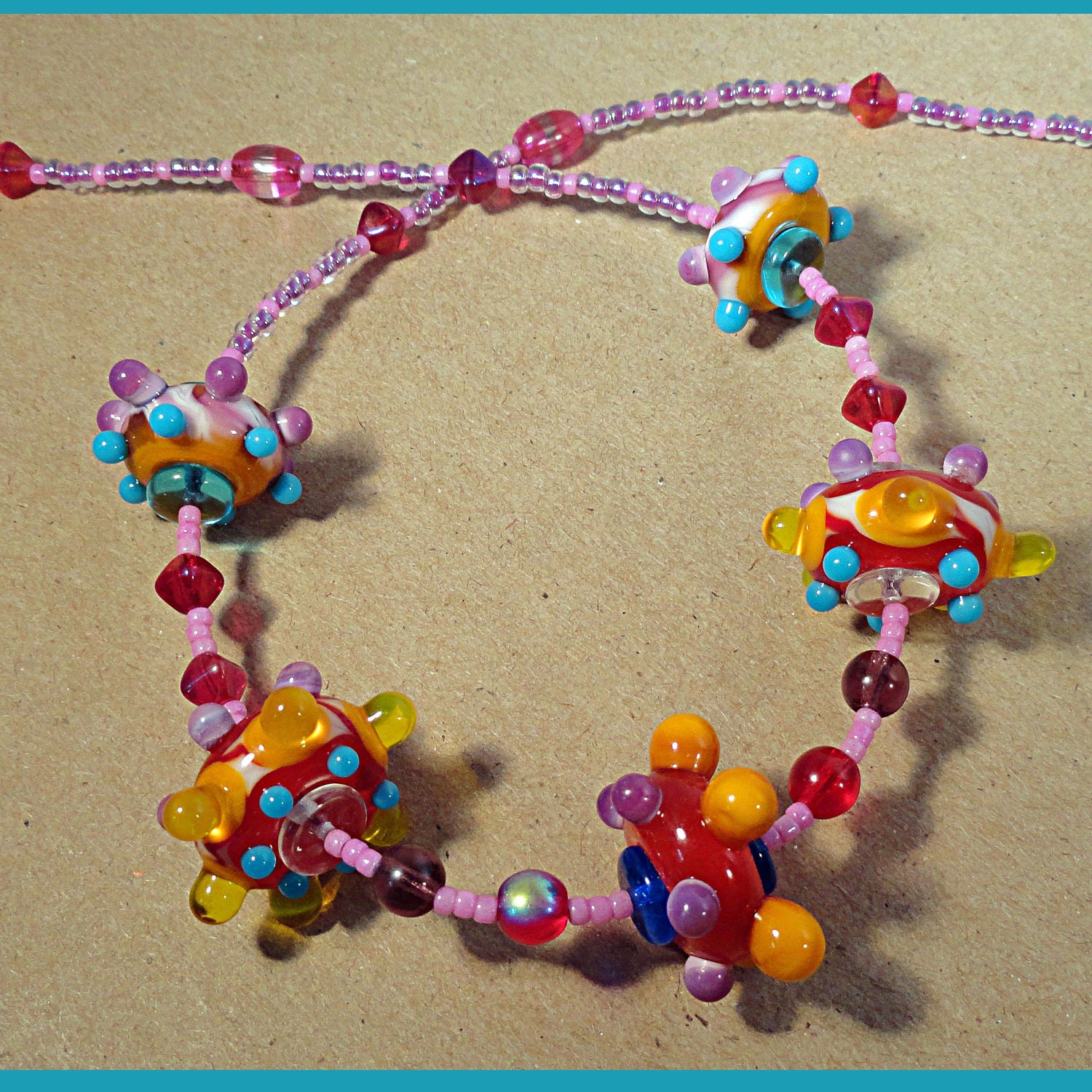 Lampwork Necklace by Creative Pigpen