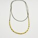 Kindred - long sleek antique brass dash bars necklace - modern minimal jewelry  gift for her