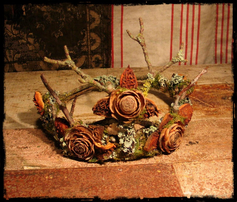 Faery Crown of natural materials Custom Order