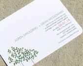 Tree Wedding Invitations - Aspen Sample Set