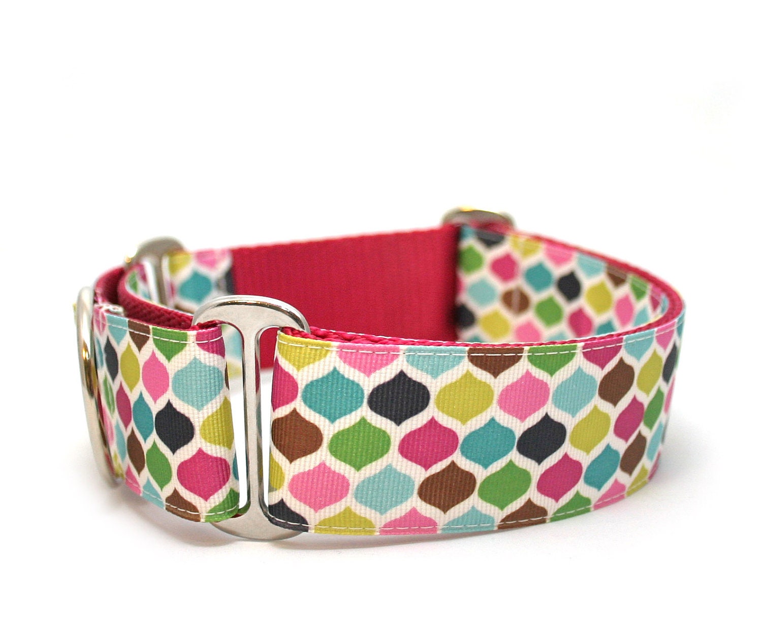 1.5"  dog collar Taj Mahal buckle or martingale dog collar