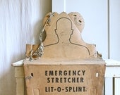 ON SALE  Vintage Industrial Medical Stretcher / Moonrise Kingdom, Rare Find, Halloween Decor, Target