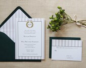 Sample Rustic Fall Oak Wedding Invitation