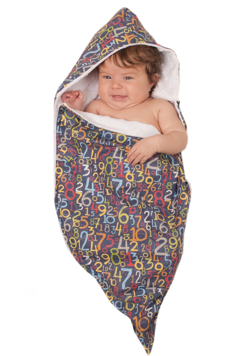 Numbers baby blanket