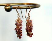 Pink Spinel Ombre Earrings - 14k Gold Filled - One of a Kind