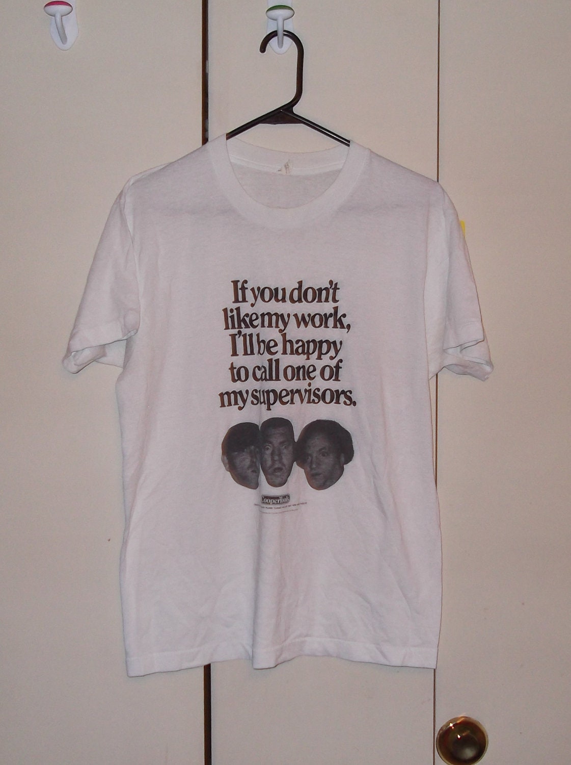 Vintage 1980s screen stars three stooges t-shirt funny large 50/50