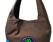 Shoulder Bag Celtic Spirals Printed Monk Bag, Sling, Tote, Market bag