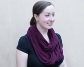 Plum Infinity Scarf