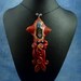 Gilded Steampunk Squid Necklace, Polymer Clay Neo-Victorian Cephalopod Jewelry