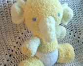 Baby Elephant Nursery - Baby Shower Gift - Knit Toy