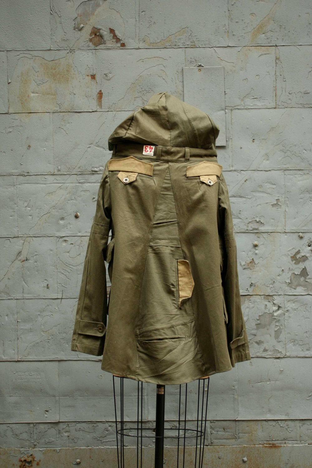 Women's Hooded Jacket/ Women's Jacket's/ Men's Army Jacket/ Women's Outerwear/ Men's Military Jacket/ Women's Coats/ Army Green/Edgy Jackets