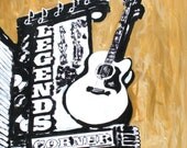 Legends, Nashville Honky Tonk Modern Mixed Media