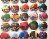 25 Pokeball pins