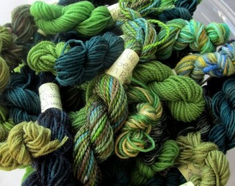 Rainforest - Mini Skeins Fingering Sock Yarn Kit - Mini Mania (12)