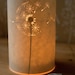 Dandelion Clock Candle Light