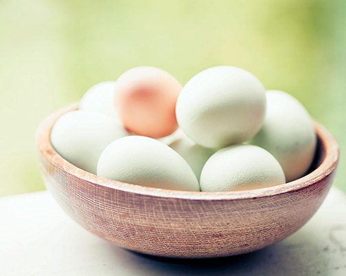 Food photography - One of these things is not like the other - 8x10 kitchen art print - organic free-range eggs photo Farmers market decor