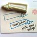 ribbon banner rubber stamp - hand carved rubber stamp - handmade journaling stamp - READY TO SHIP