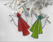 Stained glass Guardian Angel Suncatcher & Christmas Decoration
