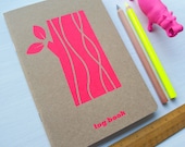 neon logpile note book