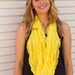 Infinity Ruffle Scarf Yellow - Infinity Scarf