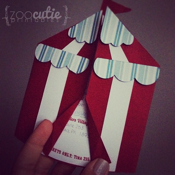 DIY Circus Invitations