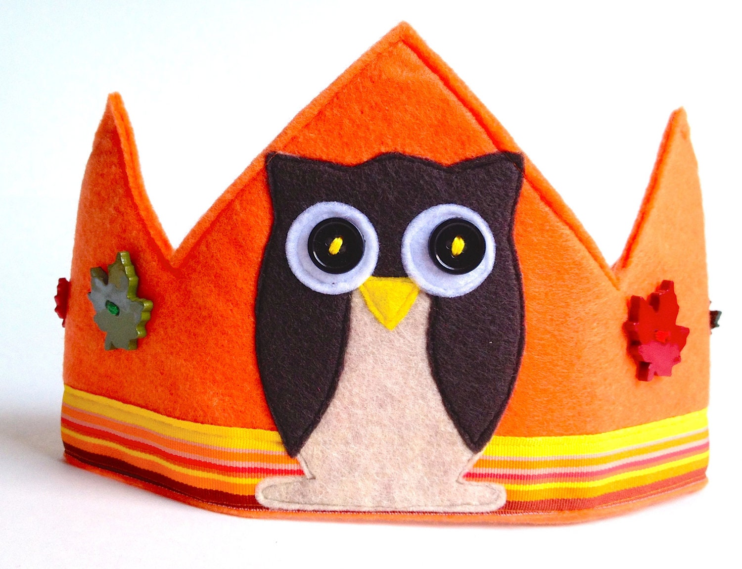 Hoots the Owl Crown (Orange)